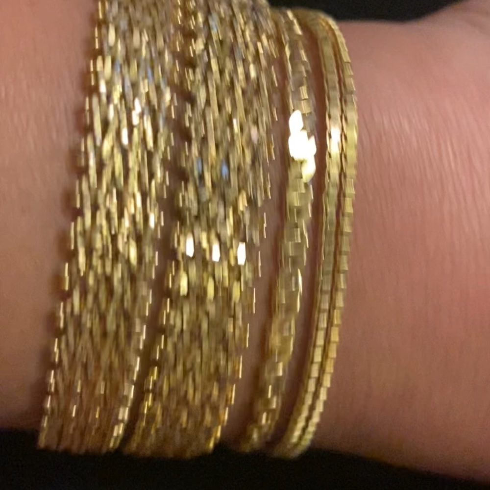 Gold Over Solid Sterling Silver Bracelets - image 3